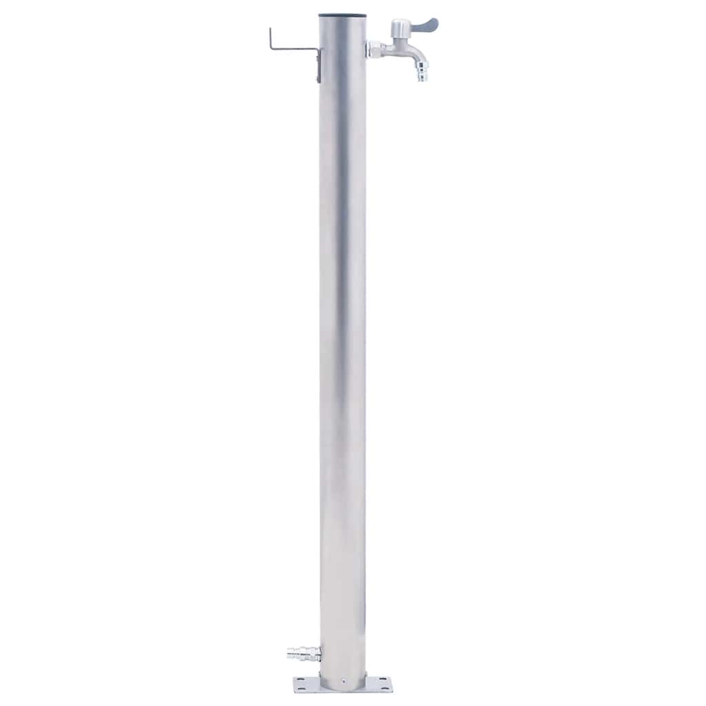vidaXL Water Column for the Garden 80 cm Stainless Steel Round