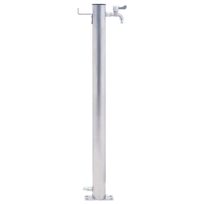 vidaXL Water Column for the Garden 80 cm Stainless Steel Round