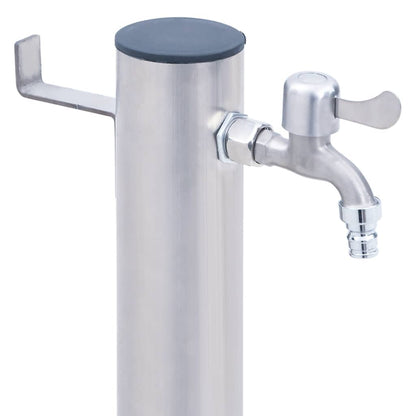 vidaXL Water Column for the Garden 80 cm Stainless Steel Round