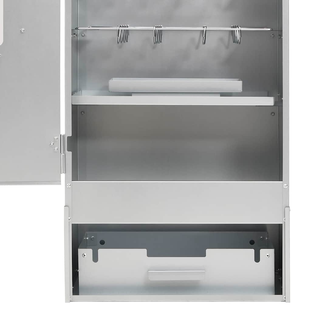 Räucherofen 110 cm mit Tisch Glasfenster Räucherschrank Thermometer 3 Roste Smoker