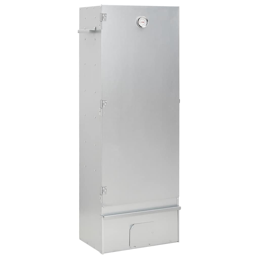 Räucherofen 110 cm mit Tisch Räucherschrank Thermometer 3 Roste 12 Haken Smoker