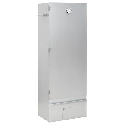 Räucherofen 110 cm mit Tisch Räucherschrank Thermometer 3 Roste 12 Haken Smoker