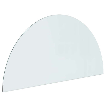 Glasbodenplatte Kamin Ofen 100x50 cm Funkenschutzplatte Glas transparent 250 kg