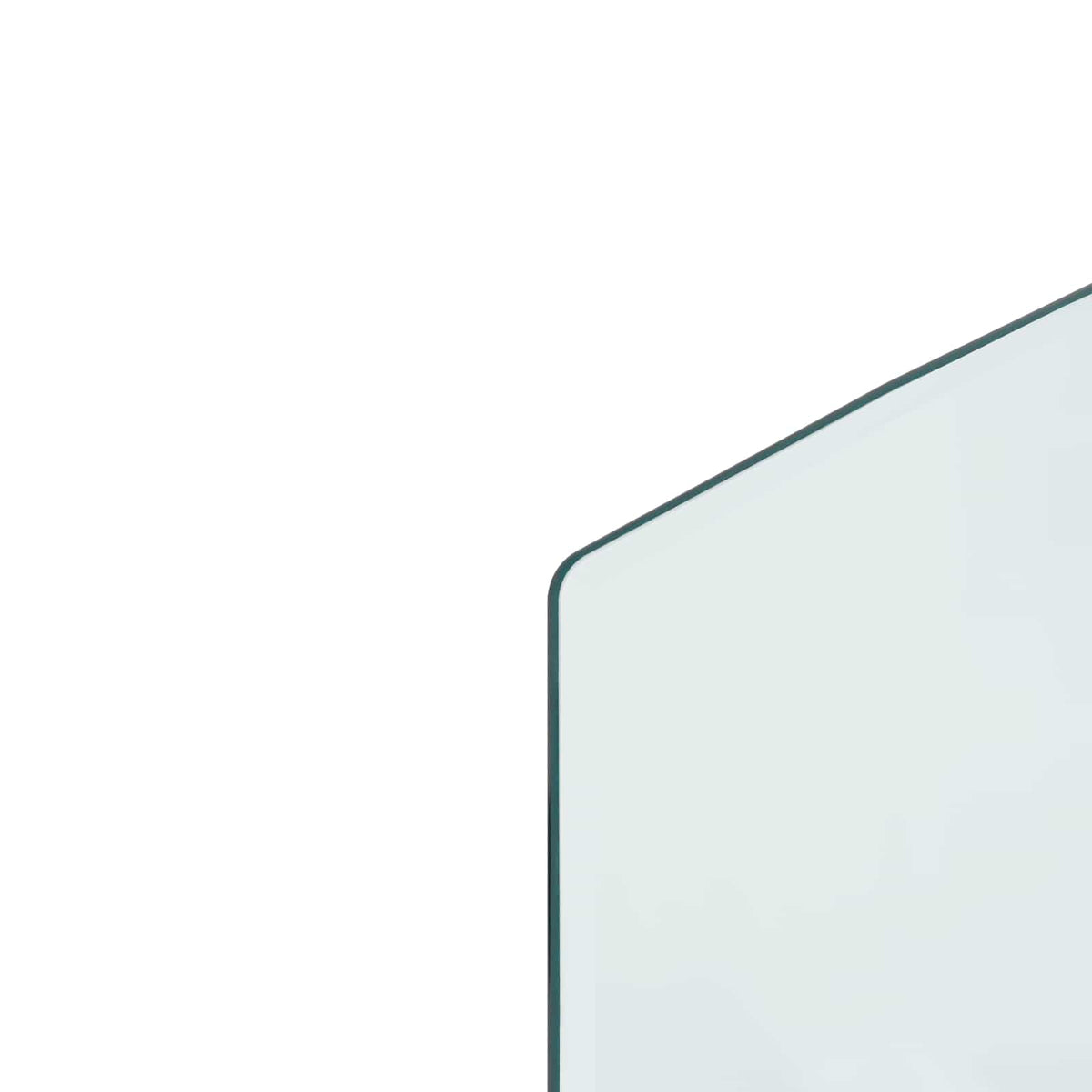 Glasbodenplatte Kamin Ofen 120x60 cm Funkenschutzplatte Glas transparent 250 kg