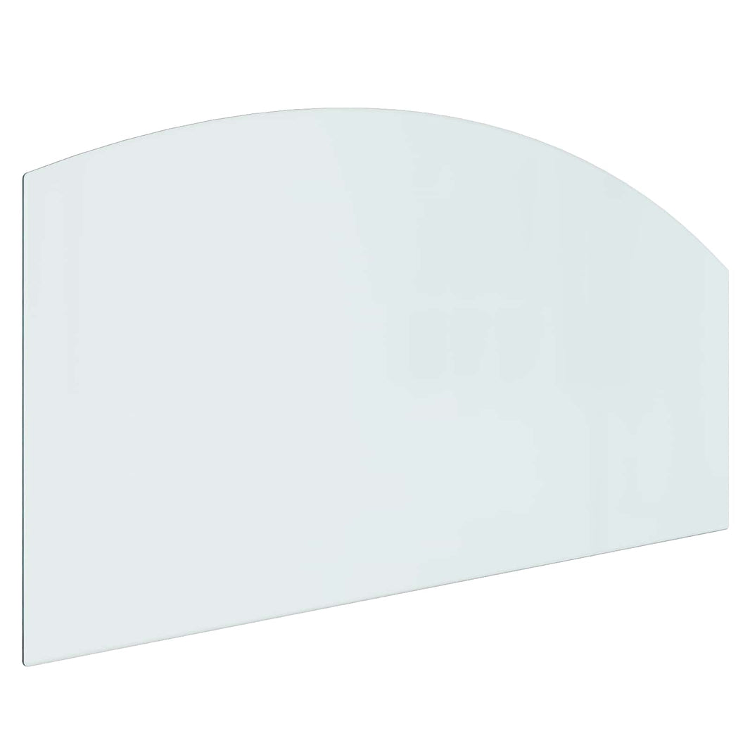 Glasbodenplatte Kamin Ofen 120x60 cm Funkenschutzplatte Glas transparent 250 kg