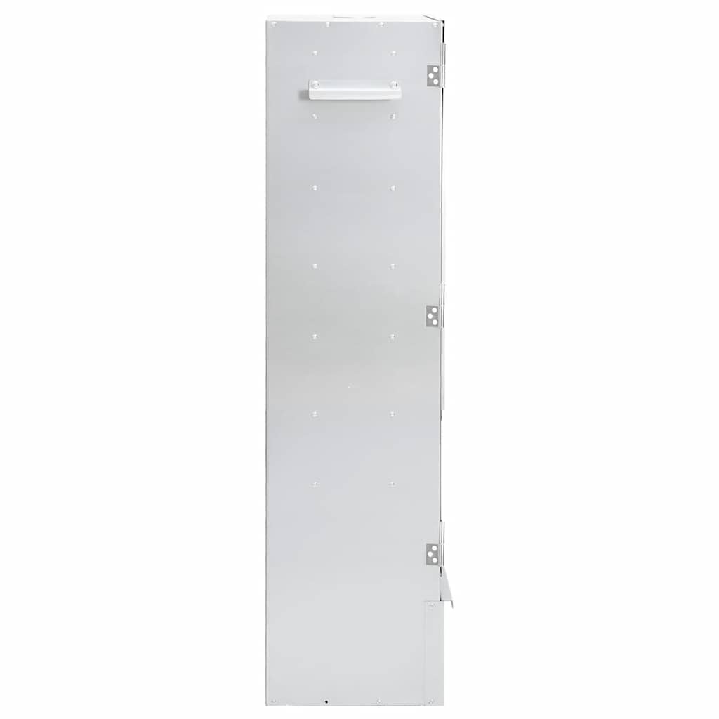 Räucherofen 1 kg Räuchermehl Smoker  44,5 x 29 x 110 cm Räucherschrank verzinkt