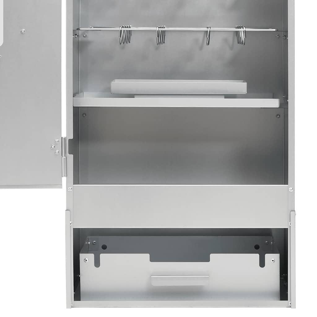 Räucherofen 1 kg Räuchermehl Smoker  44,5 x 29 x 110 cm Räucherschrank verzinkt