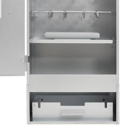 Räucherofen 1 kg Räuchermehl Smoker  44,5 x 29 x 110 cm Räucherschrank verzinkt