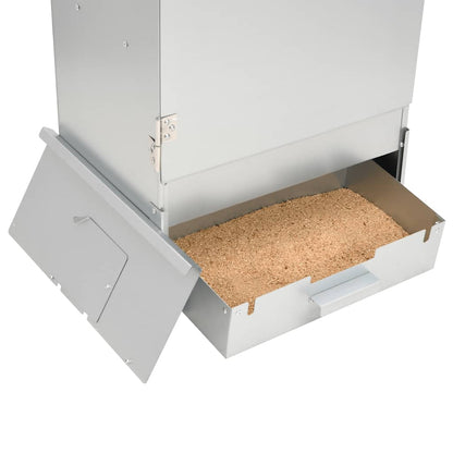 Räucherofen 1 kg Räuchermehl Smoker  44,5 x 29 x 110 cm Räucherschrank verzinkt