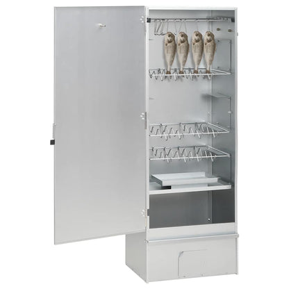 Räucherofen mit Räuchermehl Smoker 44,5x29x110 cm Stahl Räucherschrank