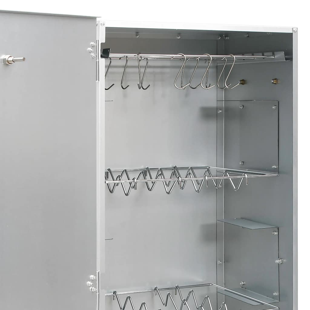 Räucherofen mit Räuchermehl Smoker 44,5x29x110 cm Stahl Räucherschrank