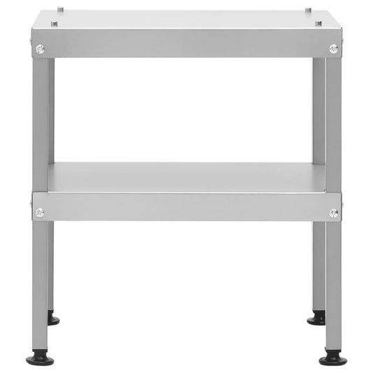 Tisch für Räucherofen mit Ablage 40x28x44,5 cm Verzinkter Stahl höhenverstellbar