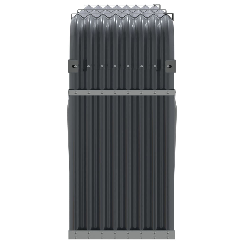 Brennholzregal Kaminholzregal 180x45x100 cm verzinkter Stahl Anthrazit Außen