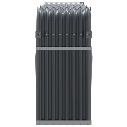 Brennholzregal Kaminholzregal 180x45x100 cm verzinkter Stahl Anthrazit Außen