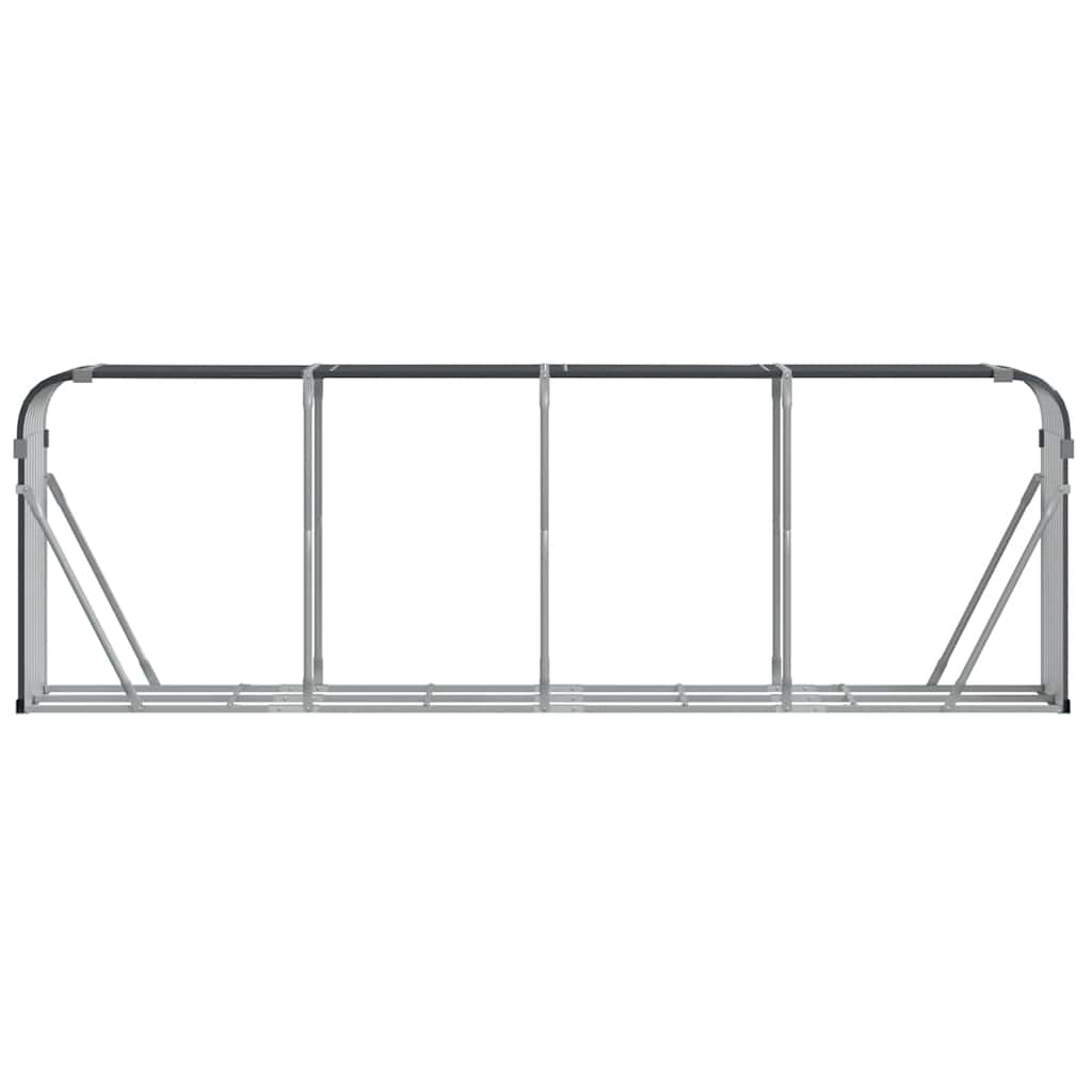 Brennholzregal Kaminholzregal 300x45x100 cm verzinkter Stahl Außen Anthrazit