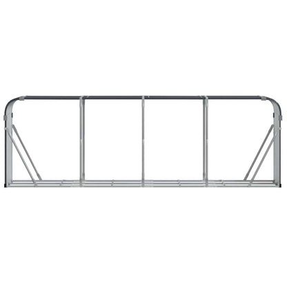 Brennholzregal Kaminholzregal 300x45x100 cm verzinkter Stahl Außen Anthrazit