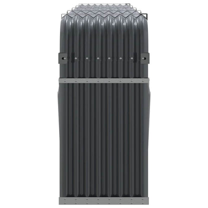 vidaXL Firewood Shelter Anthracite 300x45x100 cm Galvanized Steel