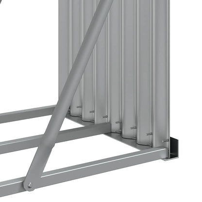 vidaXL Firewood Shelter Anthracite 300x45x100 cm Galvanized Steel
