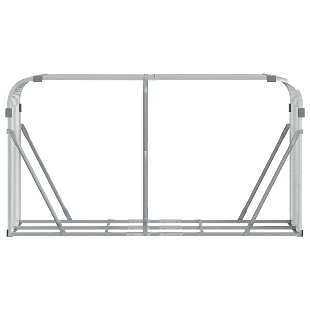 Brennholzregal Kaminholzregal 180x45x100 cm verzinkter Stahl Außen Holzlager