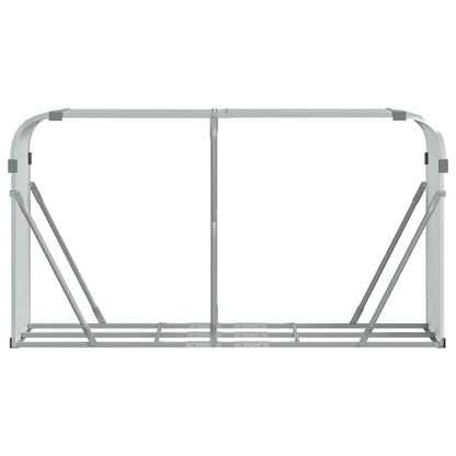 Brennholzregal Kaminholzregal 180x45x100 cm verzinkter Stahl Außen Holzlager