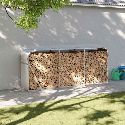 Brennholzregal Kaminholzregal 234x45x100 cm verzinkter Stahl Außen Holzlager