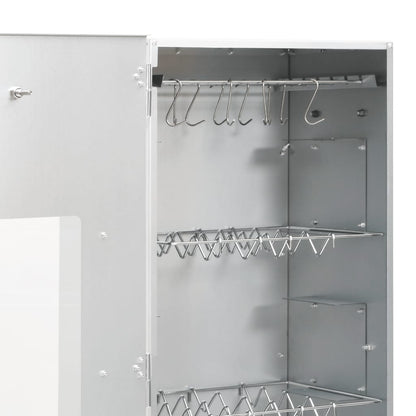 Räucherofen 110 cm Räucherschrank Glasfenster Kaltrauchgenerator Thermometer Smoker