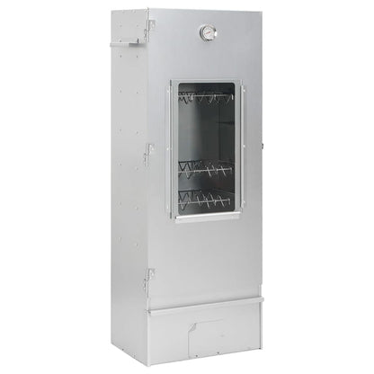 Räucherofen 110 cm Räucherschrank Smoker Kaltrauchgenerator Thermometer 3 Roste