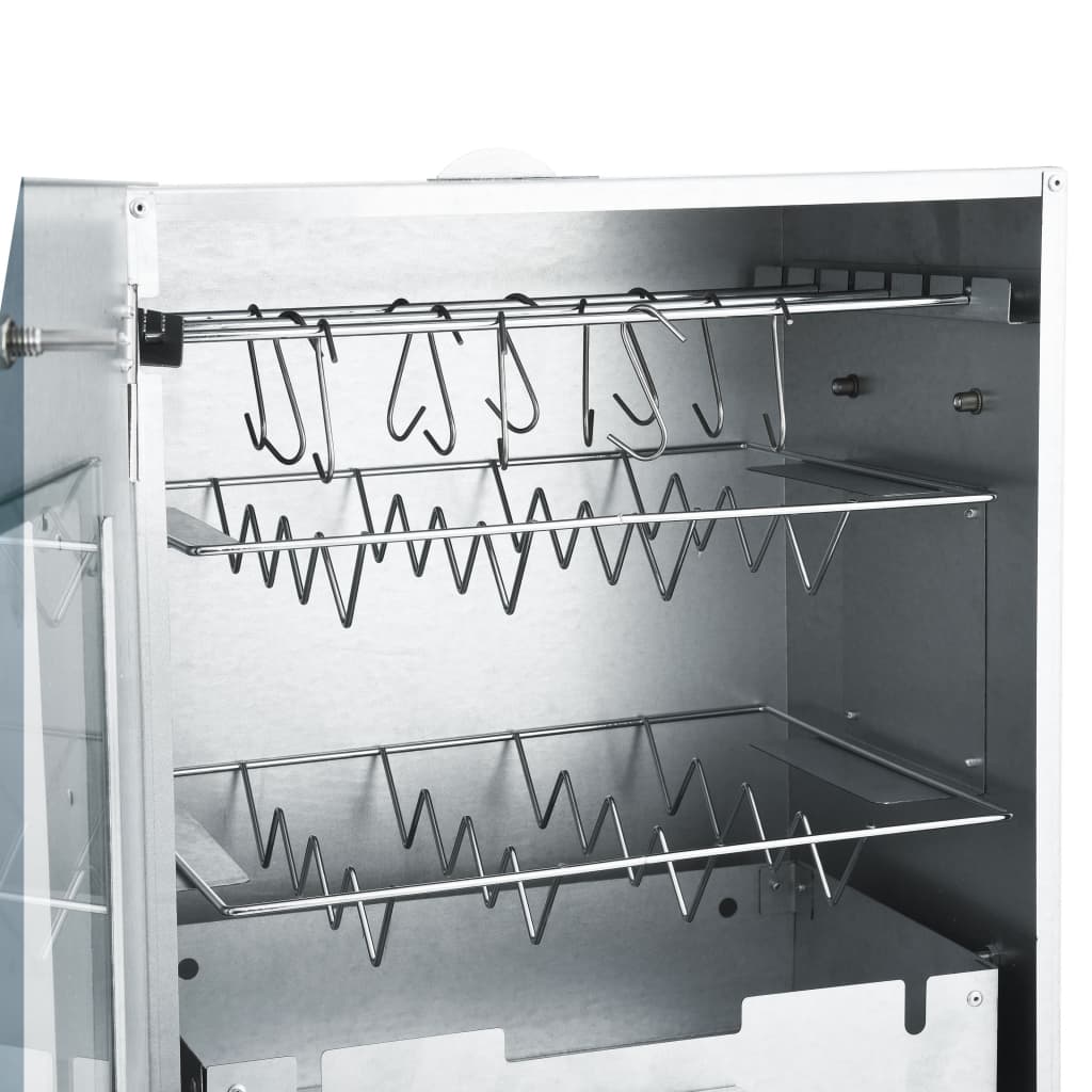 Räucherofen 83 cm Räucherschrank Smoker Kaltrauchgenerator Thermometer 2 Roste