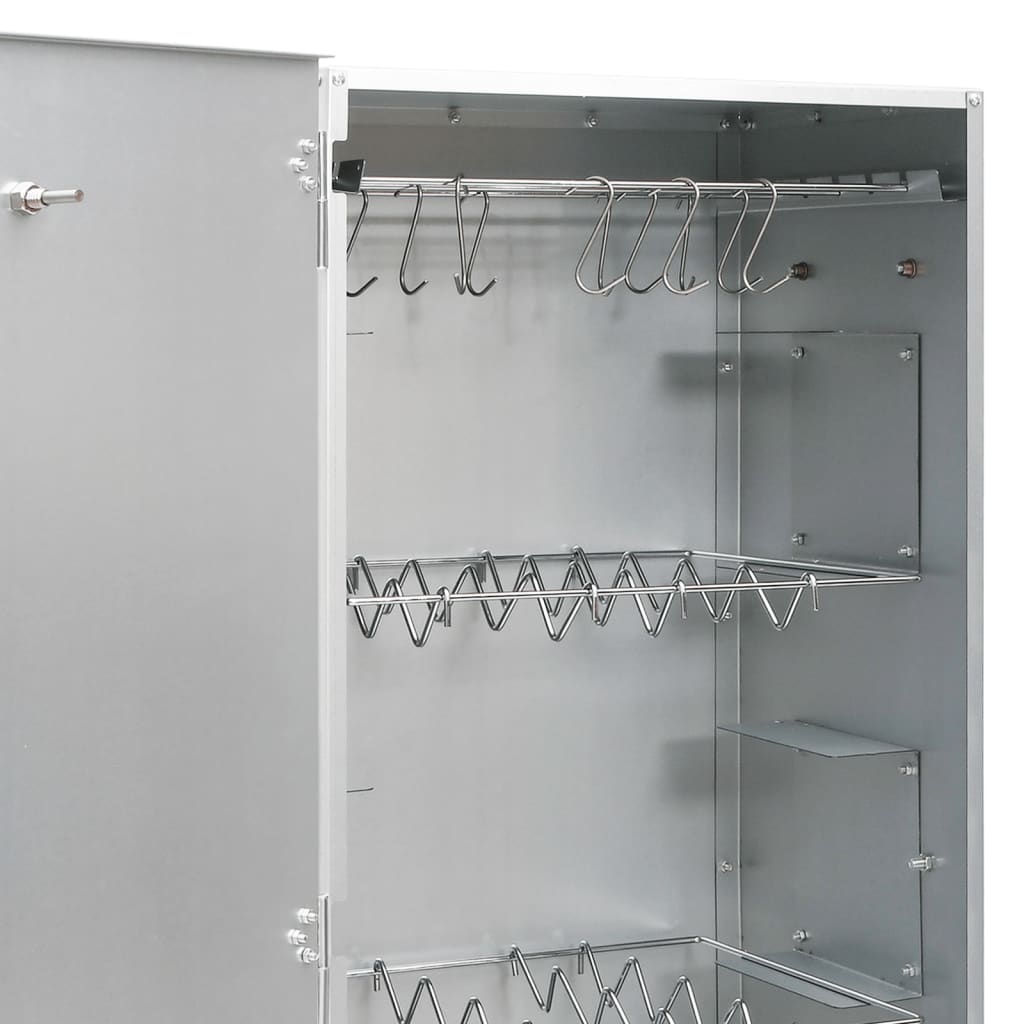 Räucherofen 110 cm Räucherschrank Smoker Kaltrauchgenerator Thermometer 3 Roste