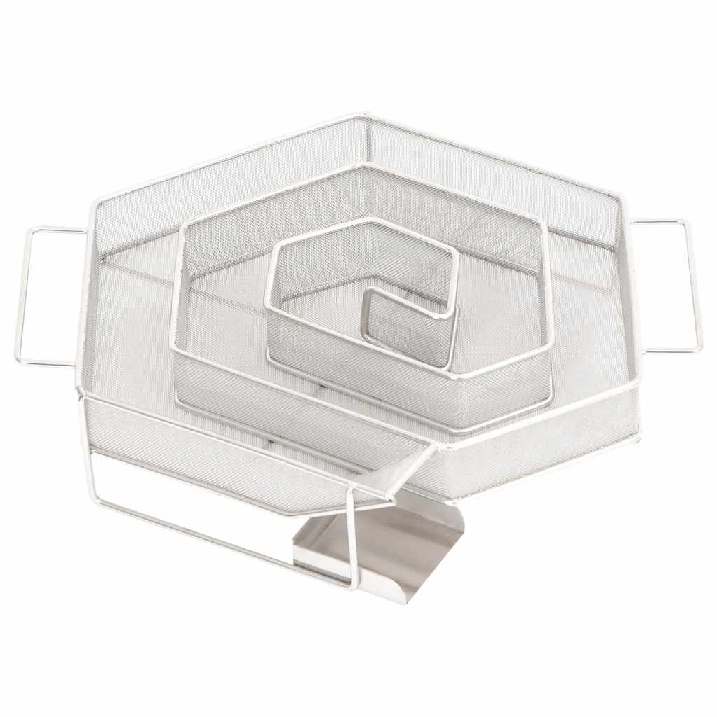 Kaltrauchgenerator 6-Seitig 22,5x22x4,5 cm Edelstahl Rauchgenerator für Räucheröfen