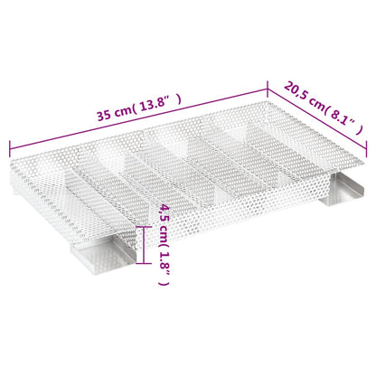 Kaltrauchgenerator 8-Kammer 35x20,5x4,5 cm Edelstahl Rauchgenerator Räucherofen
