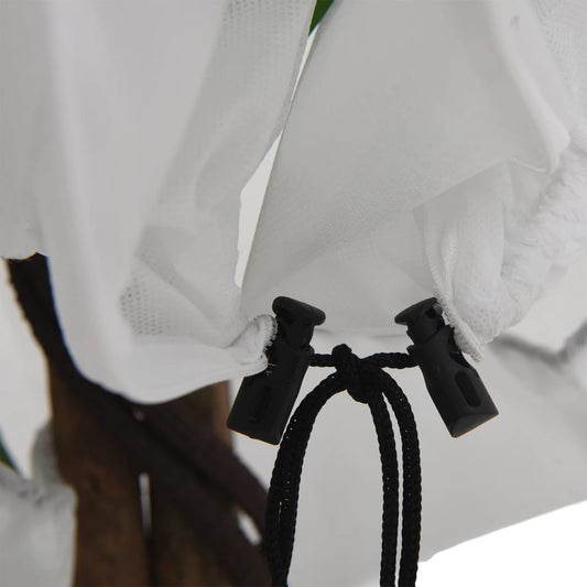 Winter fleece with zipper, 4 pieces, 70 g/m², 1 x 1.55 m, frost protection, garden fleece, plant protection