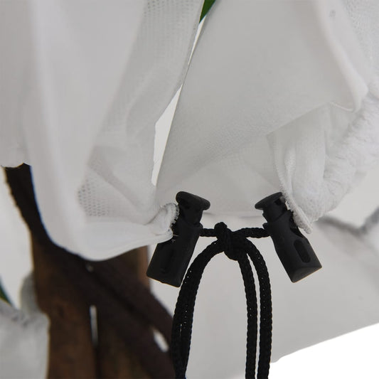 Winter fleece with zipper, 2 pieces, 70 g/m², 1 x 1.55 m, frost protection, garden fleece, plant protection