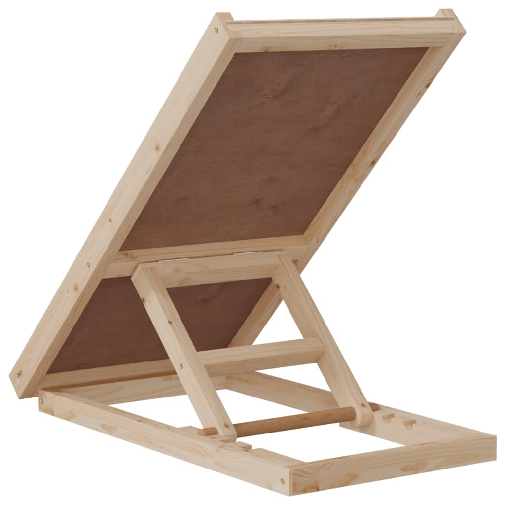 Hunderampe Grau 70x35 cm Massivholz Tanne verstellbare Rampe Einstiegshilfe