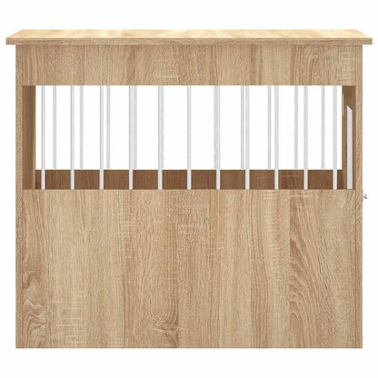 Hundekäfig im Möbelstil Sonoma-Eiche 55x80x68 cm Holzwerkstoff Hundebox