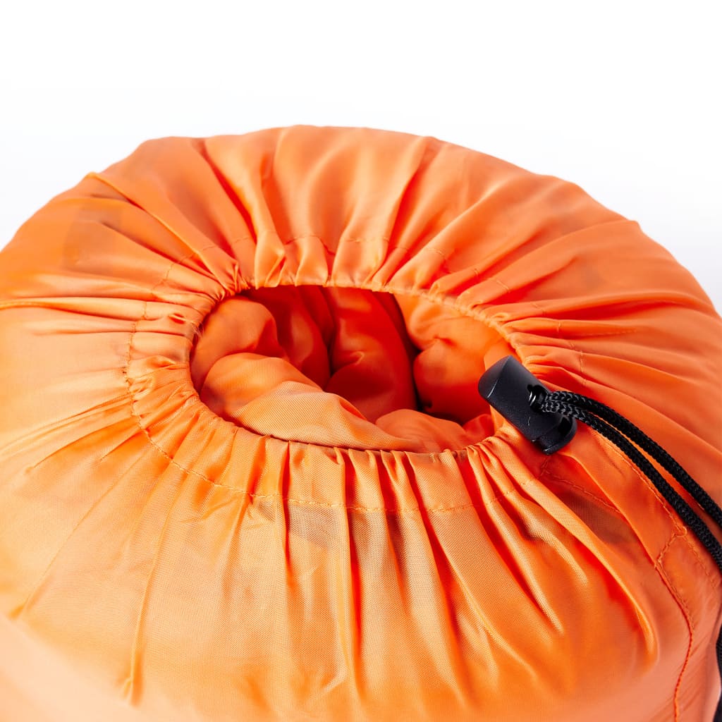 Schlafsack Erwachsene Orange Schwarz Camping 3 Jahreszeiten 1,6 kg