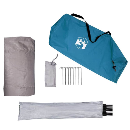 vidaXL Side Tent Grey Waterproof