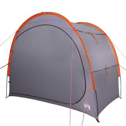 vidaXL Side Tent Grey and Orange Waterproof