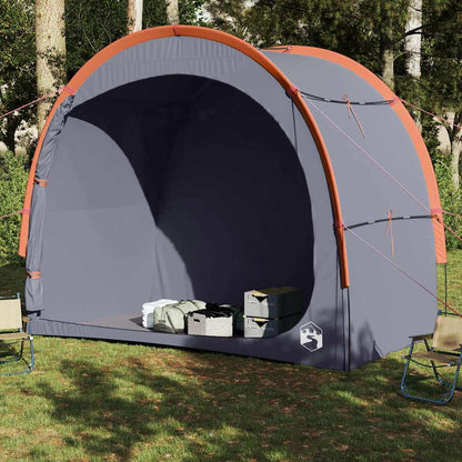 vidaXL Side Tent Grey and Orange Waterproof