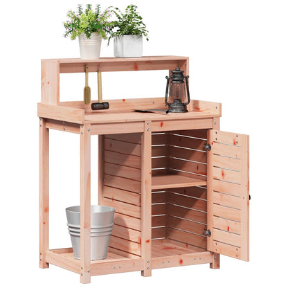 vidaXL Planting Table with Shelves 82.5x50x109.5 cm Solid Douglas Fir