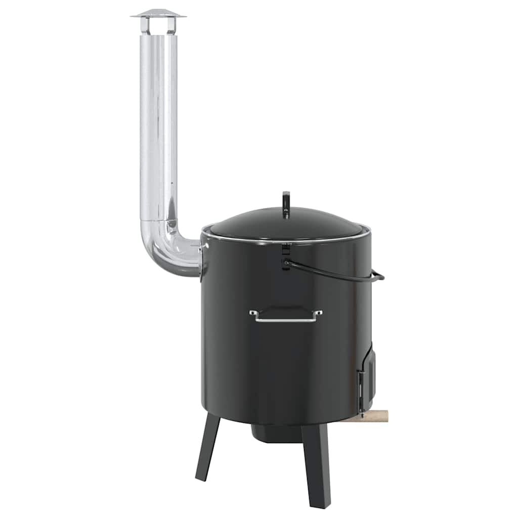 Gulaschkanone 14,3L Gartenofen Feldküche Kesselofen mit Zubehör