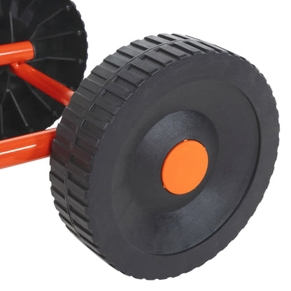 Rasensprenger mit Rädern 360° mobiler Sprinkler-Schlitten Messing Gartenregner