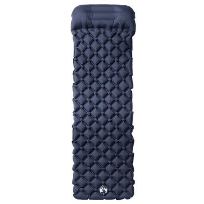 Aufblasbare Isomatte mit Kissen Grau 188x62x5,5 cm ultraleichte Luftmatratze 560g