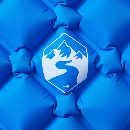 Aufblasbare Isomatte Blau 190x58x6 cm ultraleichte Luftmatratze 550g Camping