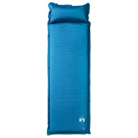 vidaXL Self-Inflating Sleeping Mat with Pillow, Turquoise