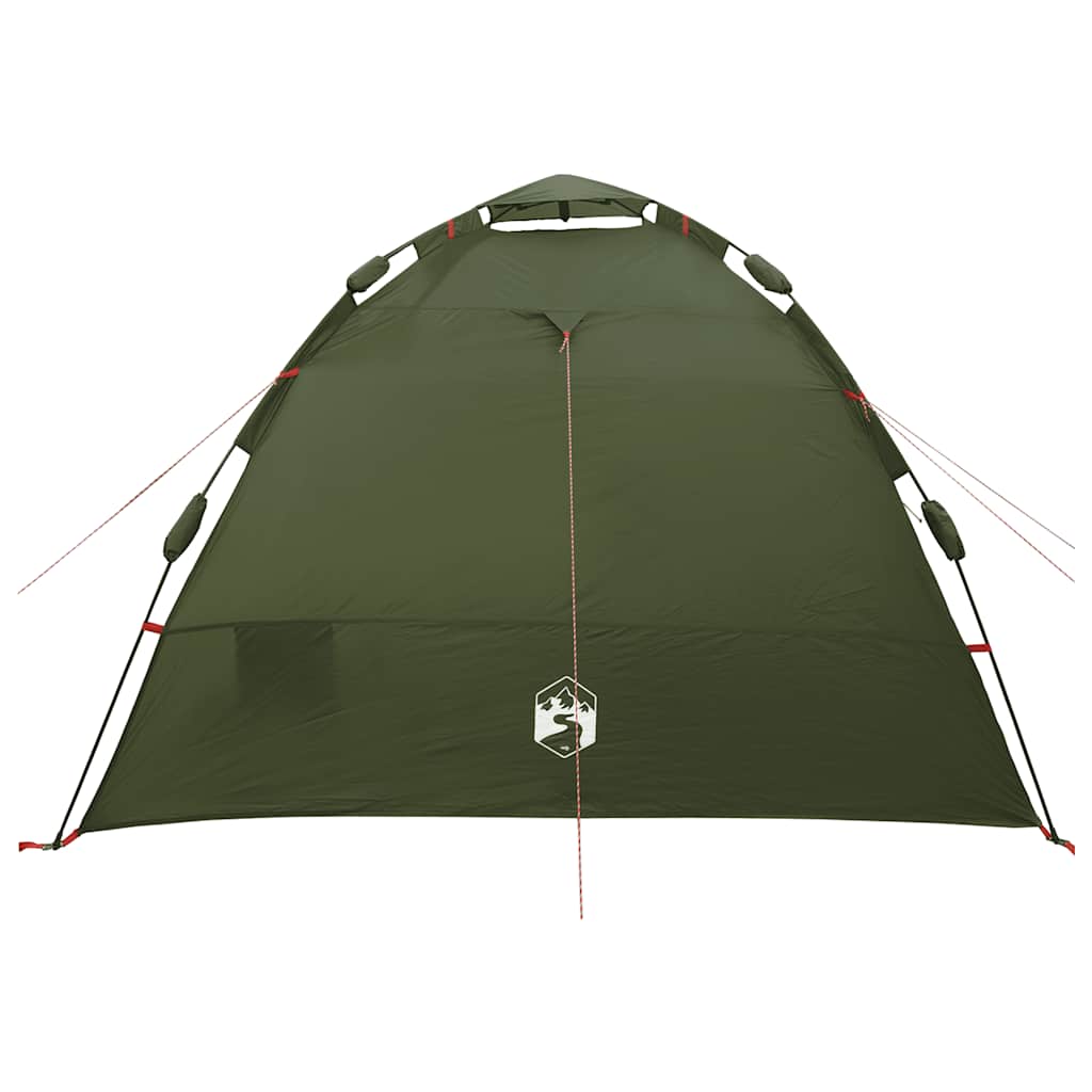 Zelt 4 Personen Olivgrün Quick Release Wasserdicht Camping Angeln
