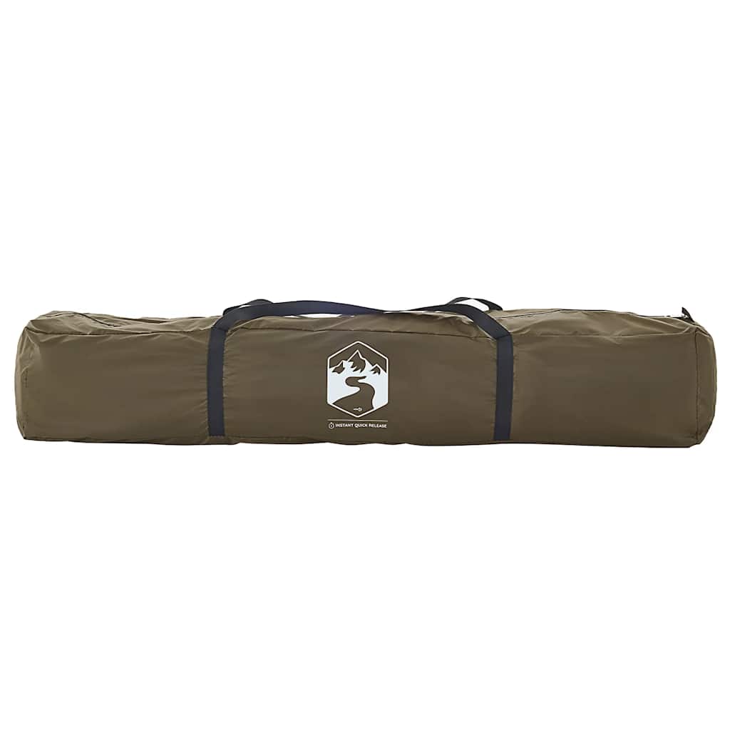 vidaXL Fishing Tent 4 Person Olive Green Quick Release