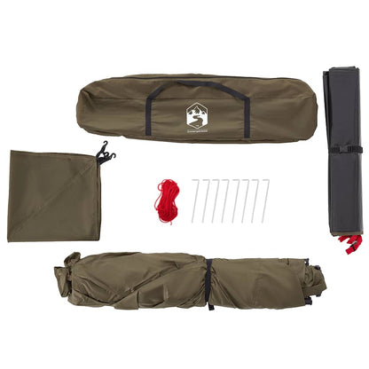 vidaXL Fishing Tent 4 Person Olive Green Quick Release