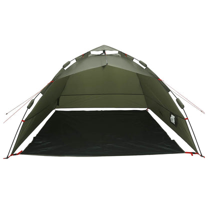 Zelt 4 Personen Olivgrün Quick Release Wasserdicht Camping Angeln
