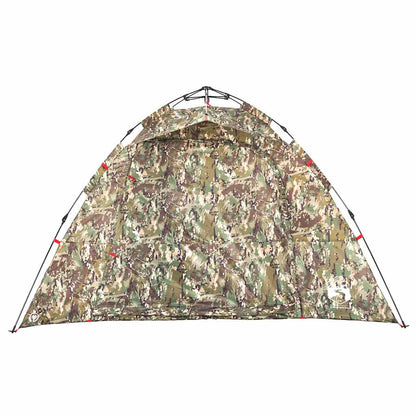 vidaXL Fishing Tent 4 Person Camouflage Pattern Quick Release